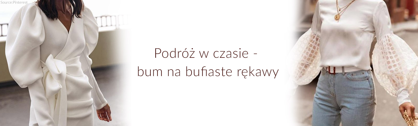 Podróż w czasie - bum na sukienki z bufiastymi rękawami