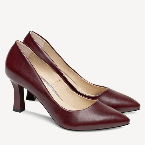 Klasyczne eleganckie szpilki Kadence bordowe