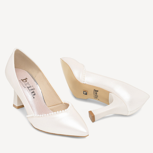 Ślubne ozdobne szpilki z perełkami Arisell ivory