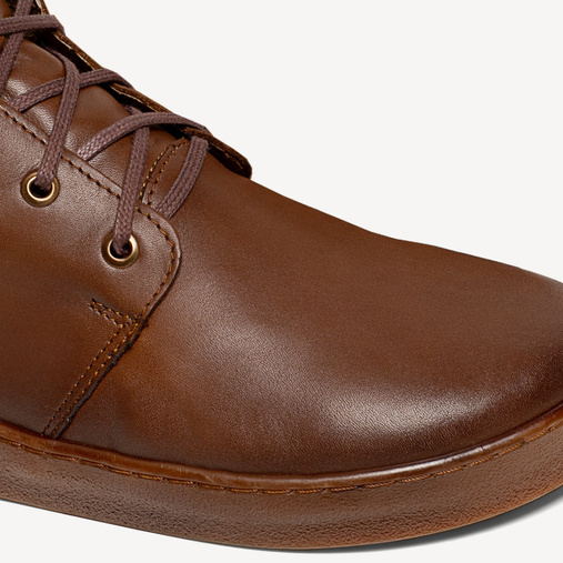 Skórzane trzewiki męskie barefoot Tyrrel brązowe