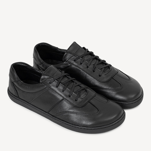 Skórzane licowe sneakersy barefoot Kerry czarne