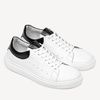 Męskie skórzane sneakersy trampki Bayard białe