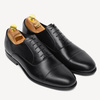 Skórzane wizytowe półbuty męskie XXL Viktor czarne 