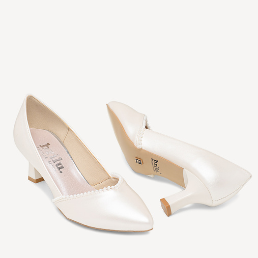 Ślubne ozdobne szpilki z perełkami Peony ivory