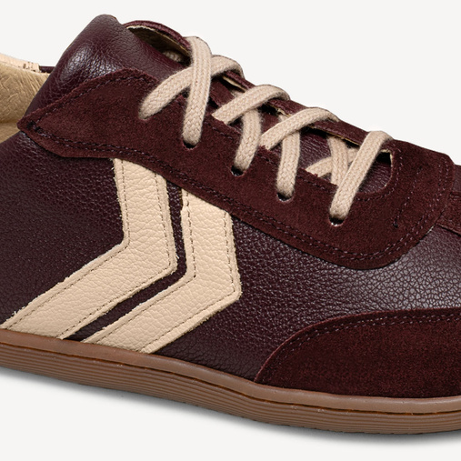 Skórzane damskie sneakersy barefoot Astoria bordowe