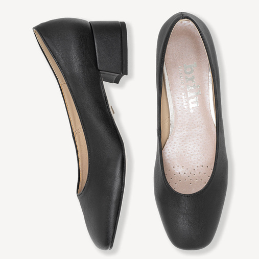 Czółenka na niskim obcasie Ember czarne