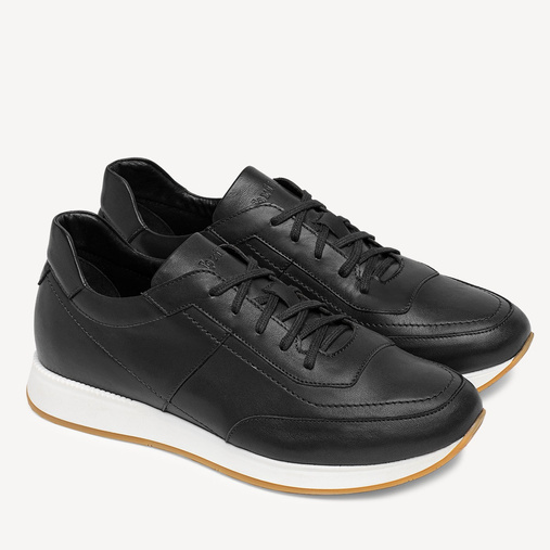 Skórzane sneakersy męskie Ryder czarne