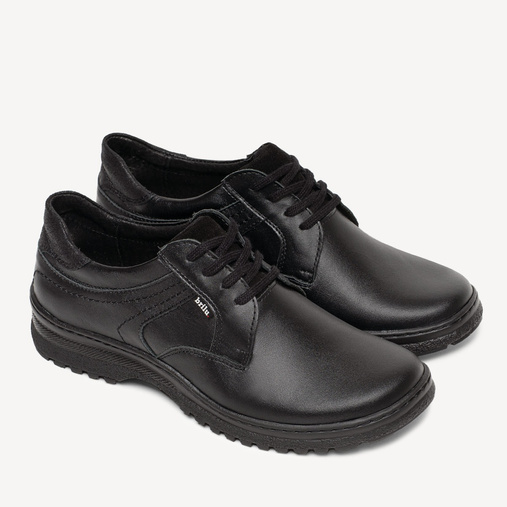 Casualowe półbuty skórzane Felipe czarne