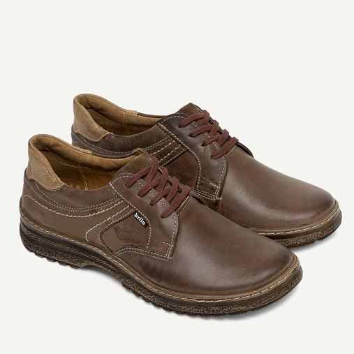 Casualowe półbuty skórzane Felipe brązowe