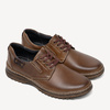 Męskie skórzane półbuty sznurowane Kurt brązowe