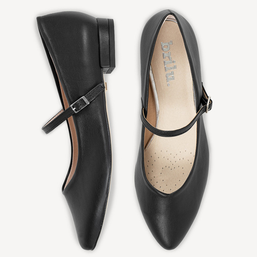 Balerinki z paskiem Joanne czarne