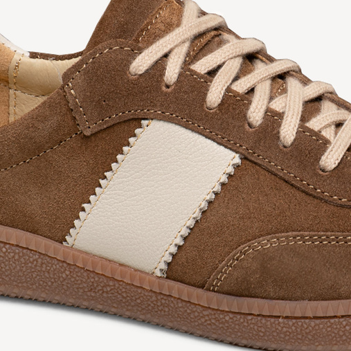 Skórzane sneakersy damskie Nevada brązowe