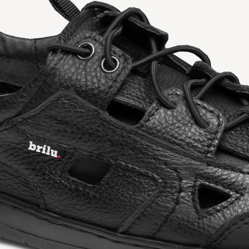 Męskie sandały trekkingowe barefoot Justin czarne