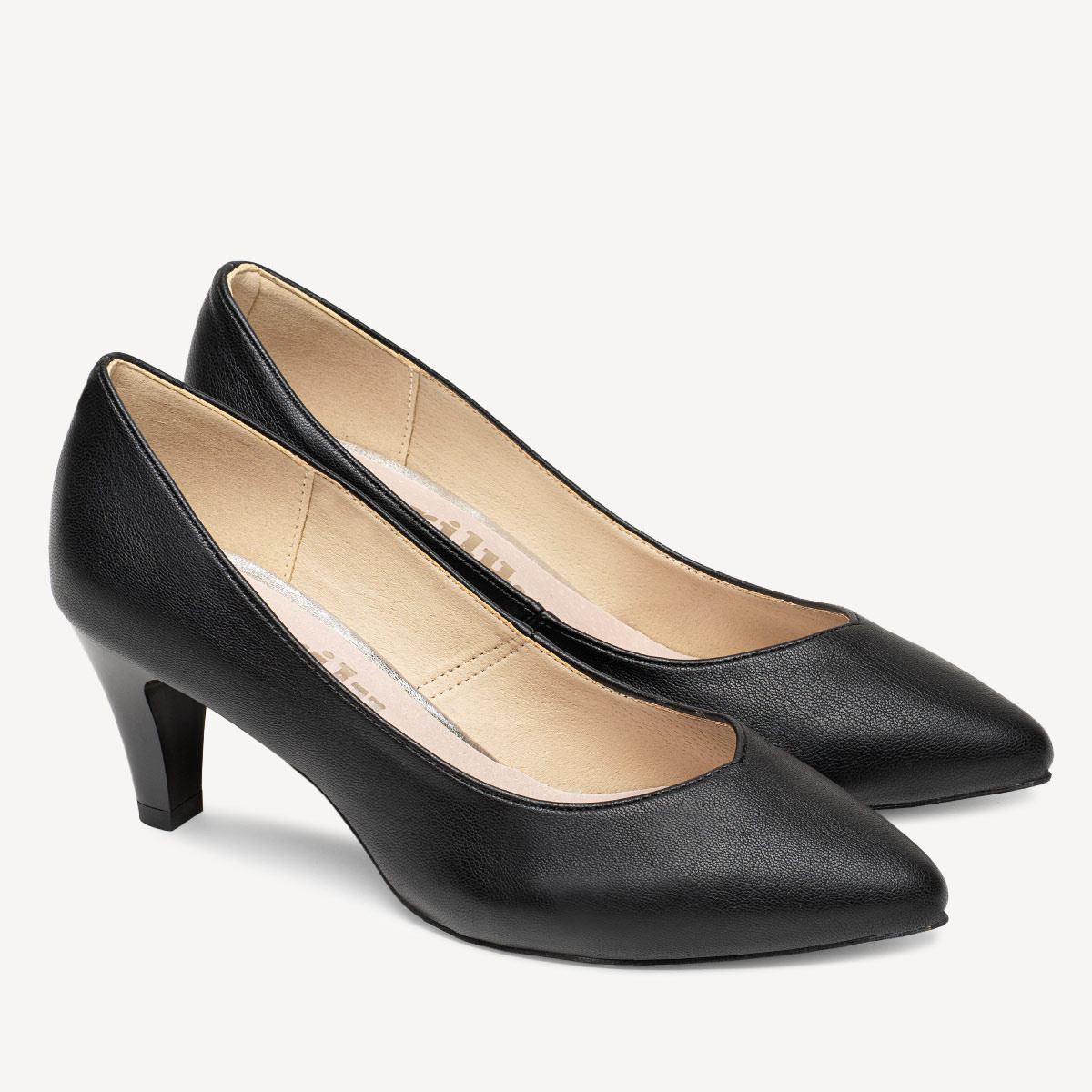 Klasyczne eleganckie szpilki Carla czarne