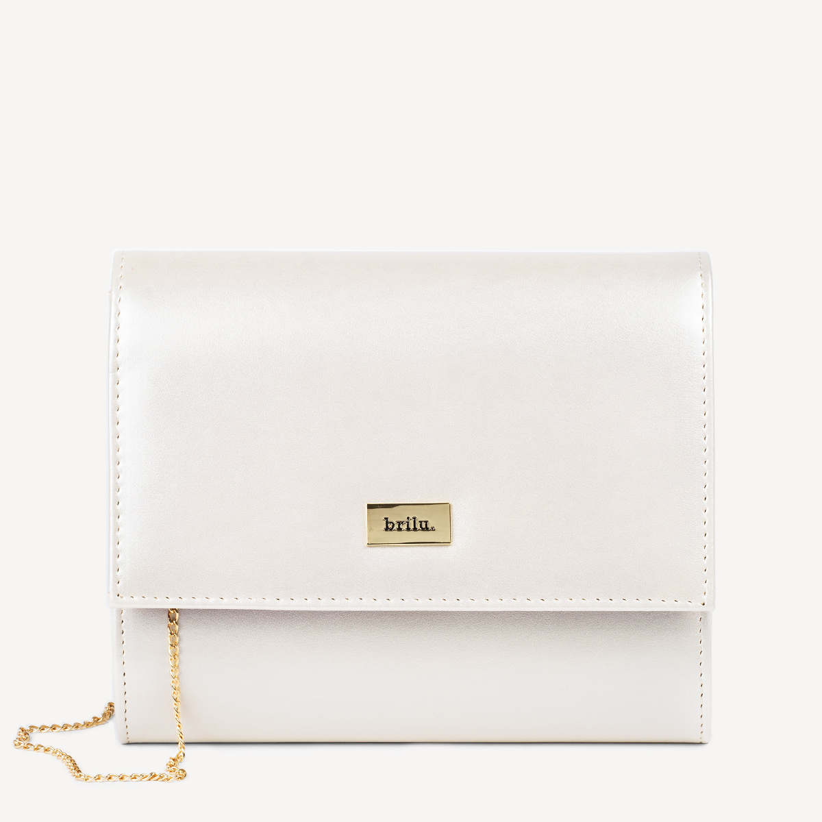 Perłowa torebka wizytowa Lindsey ivory