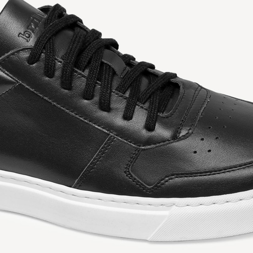 Skórzane sneakersy męskie Jayden czarne
