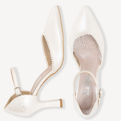 Ślubne ozdobne szpilki z perełkami Misty ivory