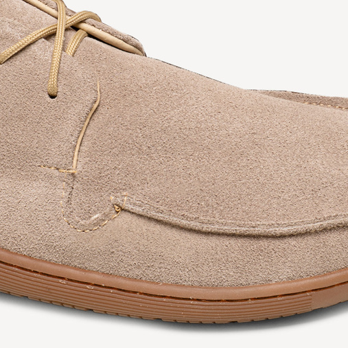 Skórzane mokasyny damskie barefoot Rubby beżowe