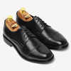 Skórzane wizytowe półbuty męskie derby Harry czarne