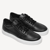 Skórzane sneakersy męskie Jayden czarne