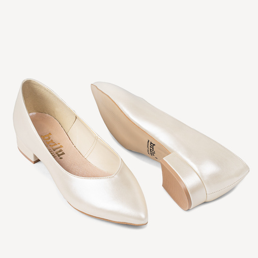 Ślubne eleganckie balerinki Nina ivory