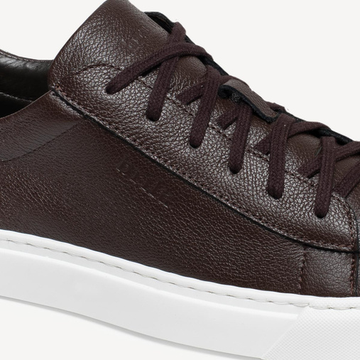 Skórzane sneakersy męskie Zack brązowe