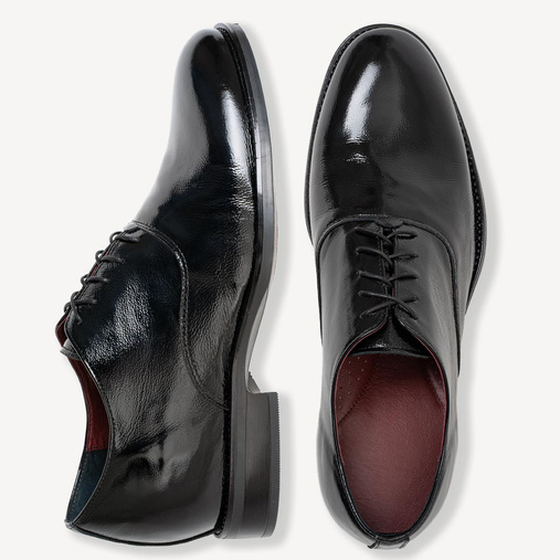 Męskie podwyższające buty wizytowe oxfordy William czarne