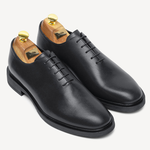 Skórzane buty wizytowe lotniki Regis czarne