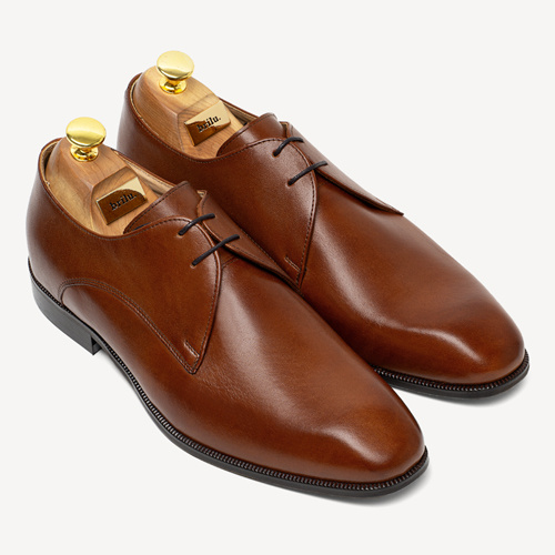 Skórzane buty wizytowe Marcel brązowe