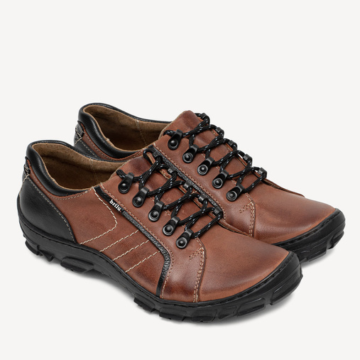 Buty męskie skórzane Hektor czerwone