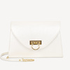 Ślubna perłowa elegancka kopertówka z klamrą Laney ivory