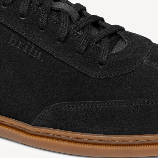 Skórzane sneakersy męskie Walker czarne