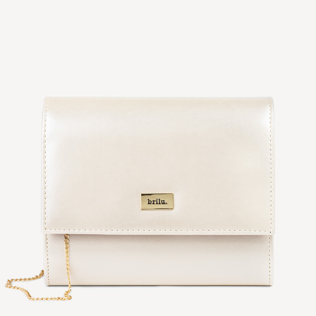 Perłowa torebka wizytowa Lindsey ivory