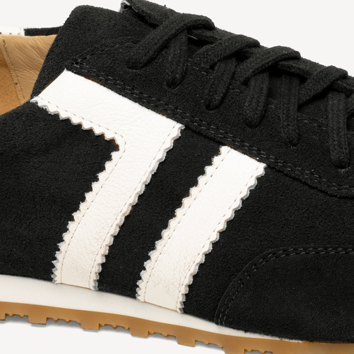 Skórzane sneakersy barefoot damskie anatomiczne Journey czarne