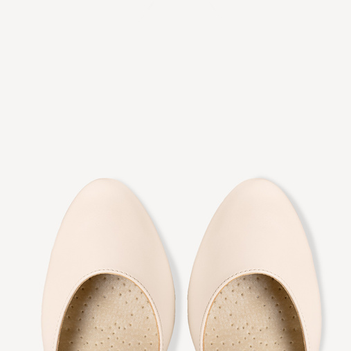 Ślubne czółenka z paskami Debbie ecru