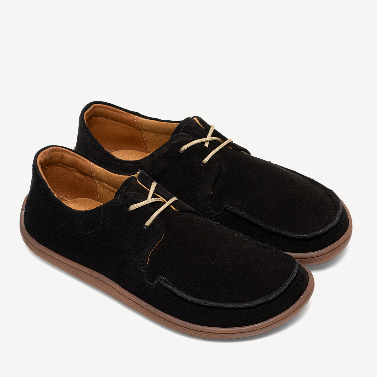 Skórzane mokasyny damskie barefoot Rubby czarne