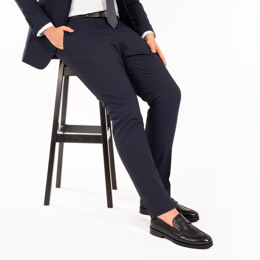  Męskie loafersy ze skóry naturalnej Aaron czarne