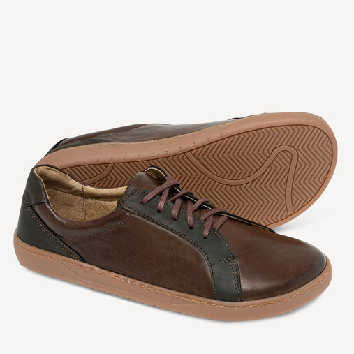 Skórzane buty minimalistyczne barefoot Brooklyn brązowe