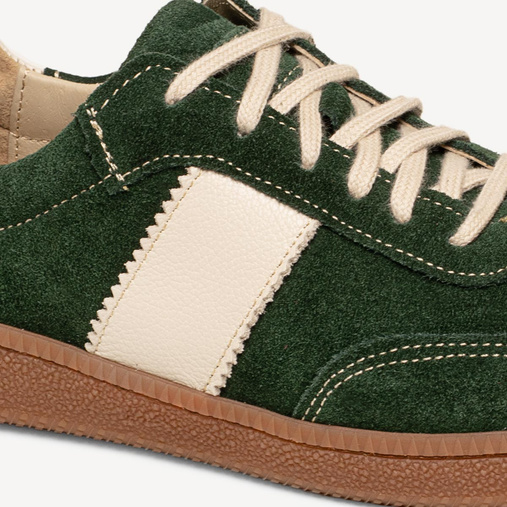 Skórzane sneakersy damskie Nevada zielone