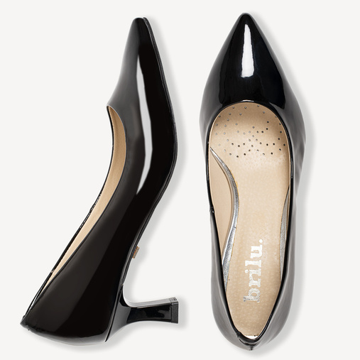 Klasyczne lakierowane szpilki Zoey czarne