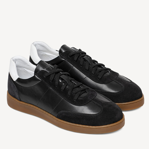 Skórzane sneakersy męskie Callen czarne