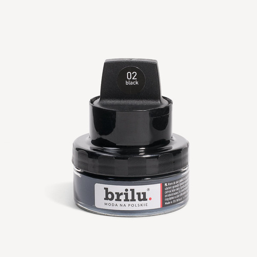 Brilu Cream Elegance Black do skór licowych czarny