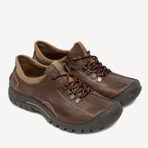 Męskie skórzane buty trekkingowe Denver brązowe