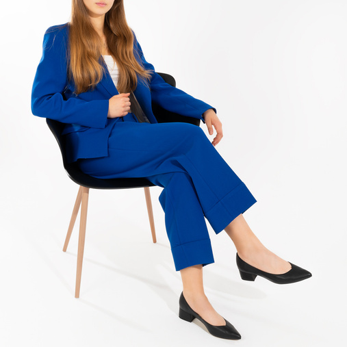 Eleganckie czółenka na niskim obcasie Dinah czarne