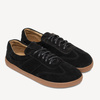 Skórzane minimalistyczne sneakersy barefoot Davos czarne