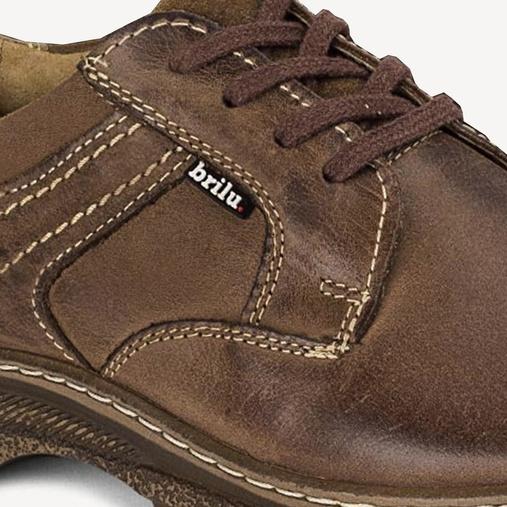 Casualowe półbuty skórzane Felipe brązowe