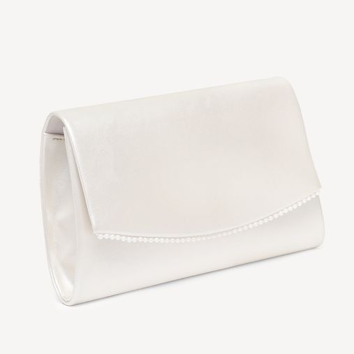 Ślubna kopertówka z perełkami Serenity ivory