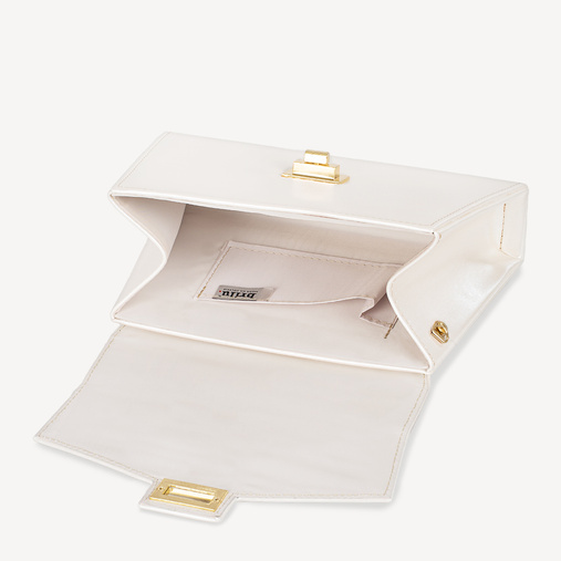 Ślubna kopertówka z perełkową rączką Sylvia ivory