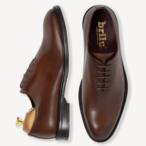 Skórzane buty wizytowe lotniki Claudio brązowe