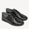Półbuty skórzane sznurowane Alfredo czarne